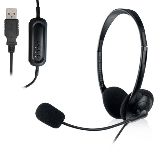 EAN 8056045876393 - Ewent EW3568 auricular y casco Auriculares Alámbrico Diadema Llamadas/Música USB tipo A Negro imagen 2