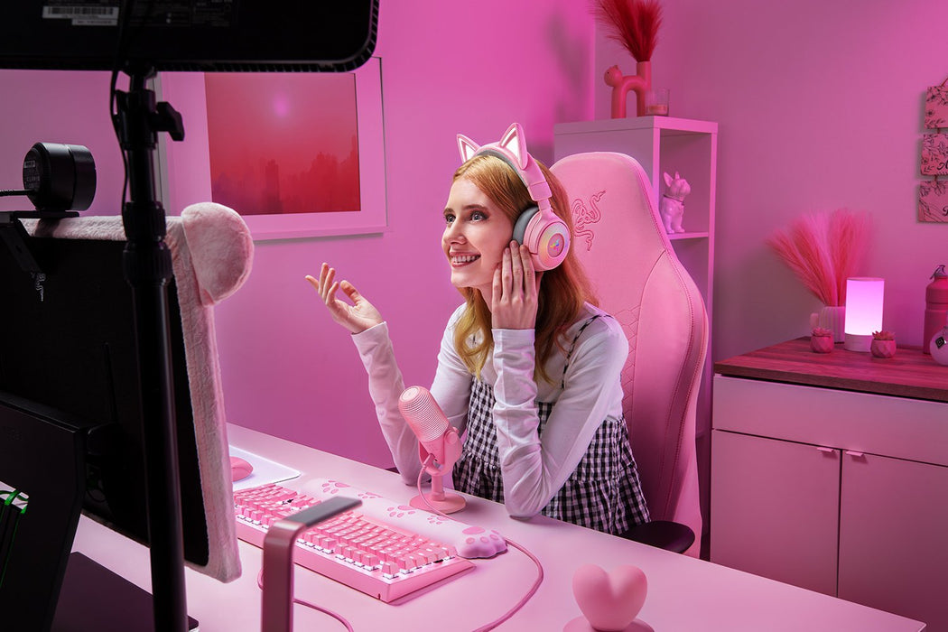 EAN 8887910061039 - Razer Kraken Kitty V3 Pro - Quartz Auriculares Inalámbrico y alámbrico Diadema Juego USB tipo A Bluetooth imagen 6