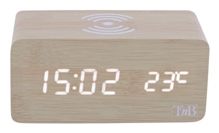 EAN 3303170112175 - T'nB CLOCKCH5W despertador Reloj despertador digital Madera imagen 1