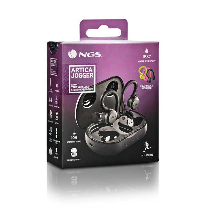 EAN 8435430625073 - NGS ARTICA JOGGER Auriculares Inalámbrico Dentro de oído Llamadas/Música Bluetooth Negro, Verde claro, Ro imagen 8