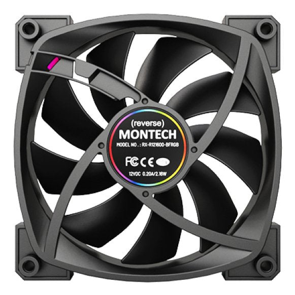 EAN 4710562744156 - Montech RX120 PWM Carcasa del ordenador Ventilador 12 cm Negro 1 pieza(s) imagen 2
