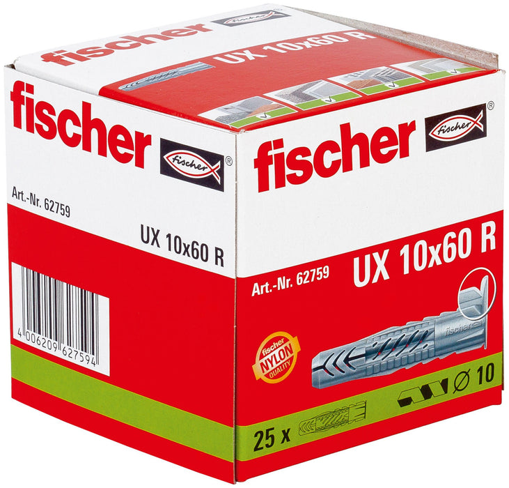 EAN 4006209627594 - Fischer 62759 tornillo de anclaje y taco 25 pieza(s) imagen 2
