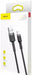 EAN 6953156275010 - Baseus CALKLF-CG1 cable de conector Lightning 2 m Gris, Negro imagen 7