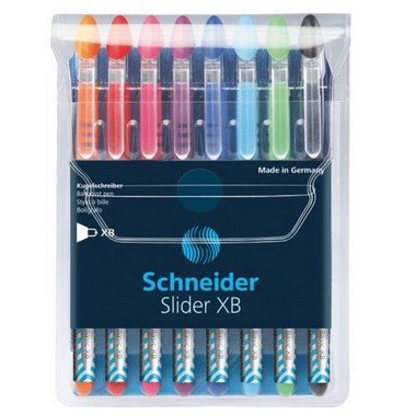 EAN 4004675054784 - Schneider Schreibgeräte Slider Basic Negro, Azul, Azul claro, Verde claro, Naranja, Rosa, Rojo, Violeta B imagen 1