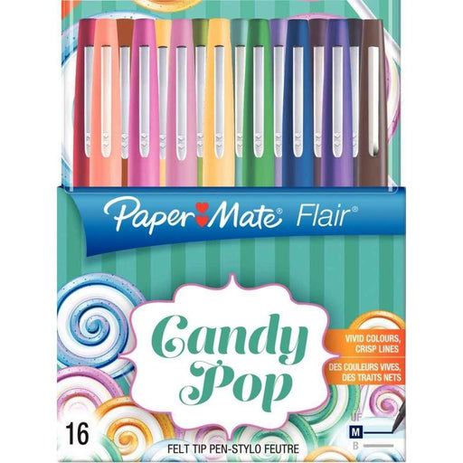 EAN 3501179856216 - Papermate Flair Candy Pop rotulador Medio Multicolor 16 pieza(s) imagen 1