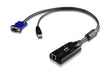 EAN 0672792400568 - ATEN KA7175-AX cable para video, teclado y ratón (kvm) Negro, Azul, Metálico imagen 1
