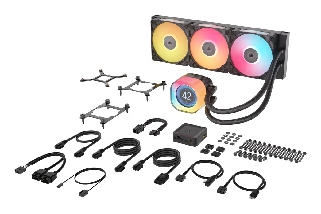 EAN 0840440482956 - Corsair iCUE LINK TITAN 360 RX LCD Procesador Refrigerador de aire 12 cm Negro 1 pieza(s) imagen 4