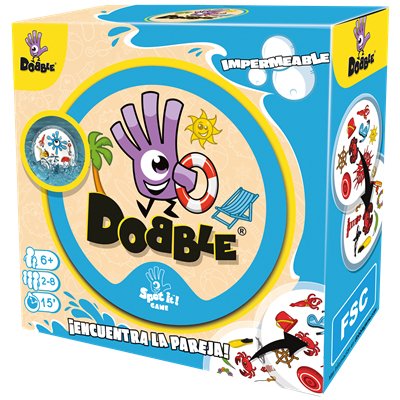 EAN 3558380043324 - Asmodee Dobble Impermeable 15 min Juego De Cartas Lógico imagen 1
