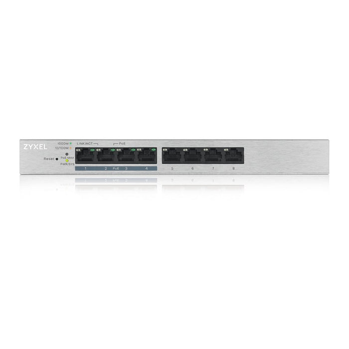 EAN 3540260177557 - Zyxel GS1200-8HP v2 Gestionado Gigabit Ethernet (10/100/1000) Energía sobre Ethernet (PoE) Gris imagen 2