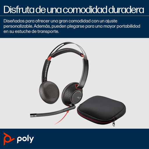 EAN 0197498433103 - Poly Blackwire 5220 Stereo USB-C Headset +3.5mm Plug +USB-C/A Adapter (Bulk) Alámbrico Diadema Llamadas/M imagen 2