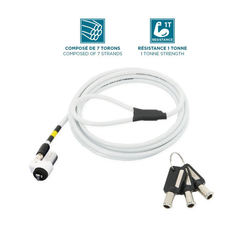 EAN 3700992523767 - Mobilis 001325 cable antirrobo Blanco 1,8 m imagen 1