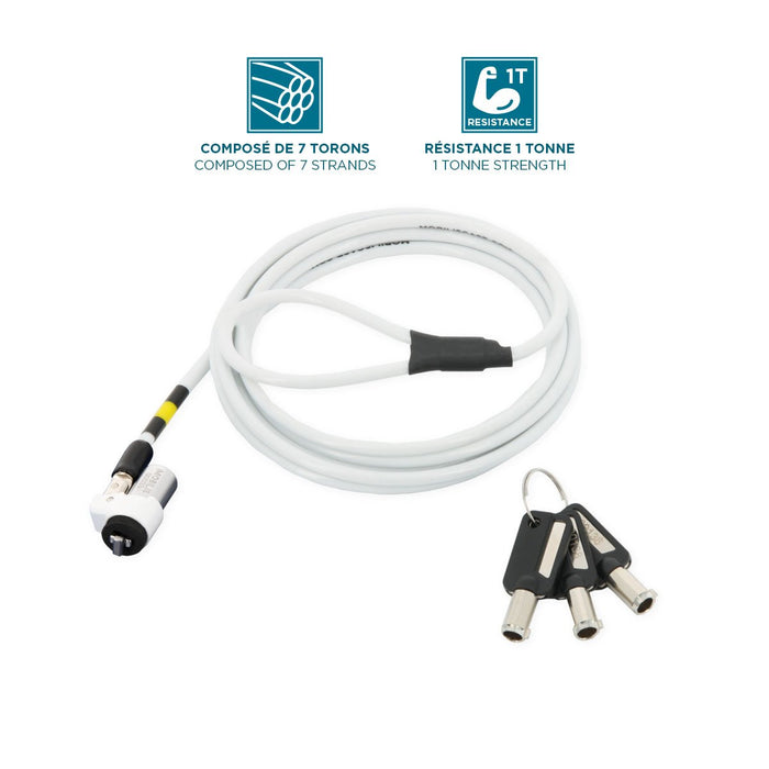 EAN 3700992523767 - Mobilis 001325 cable antirrobo Blanco 1,8 m imagen 1