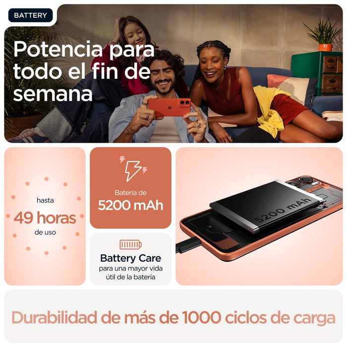 EAN 840493601595 - Motorola moto g06 17,5 cm (6.88") SIM doble Android 15 4G USB Tipo C 4 GB 256 GB 5200 mAh Naranja imagen 17