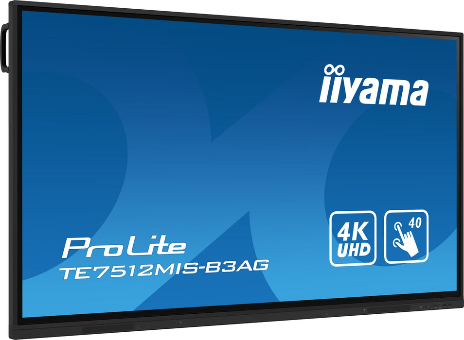 EAN 4948570123704 - iiyama TE7512MIS-B3AG pantalla de señalización Diseño de quiosco 190,5 cm (75") LCD Wifi 400 cd / m² 4K U imagen 3