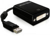 EAN 4043619618477 - DeLOCK 61847 adaptador de cable de vídeo 0,125 m DisplayPort DVI-I Negro imagen 1
