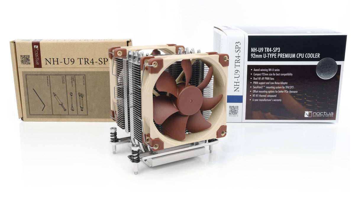 EAN 9010018000122 - Noctua NH-U9 TR4-SP3 sistema de refrigeración para ordenador Procesador Enfriador 9,2 cm Aluminio, Beige imagen 3