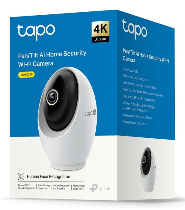 EAN 8885021370088 - TP-Link Tapo C260 Cámara de seguridad IP Interior 3840 x 2160 Pixeles Techo/Pared/Escritorio imagen 4
