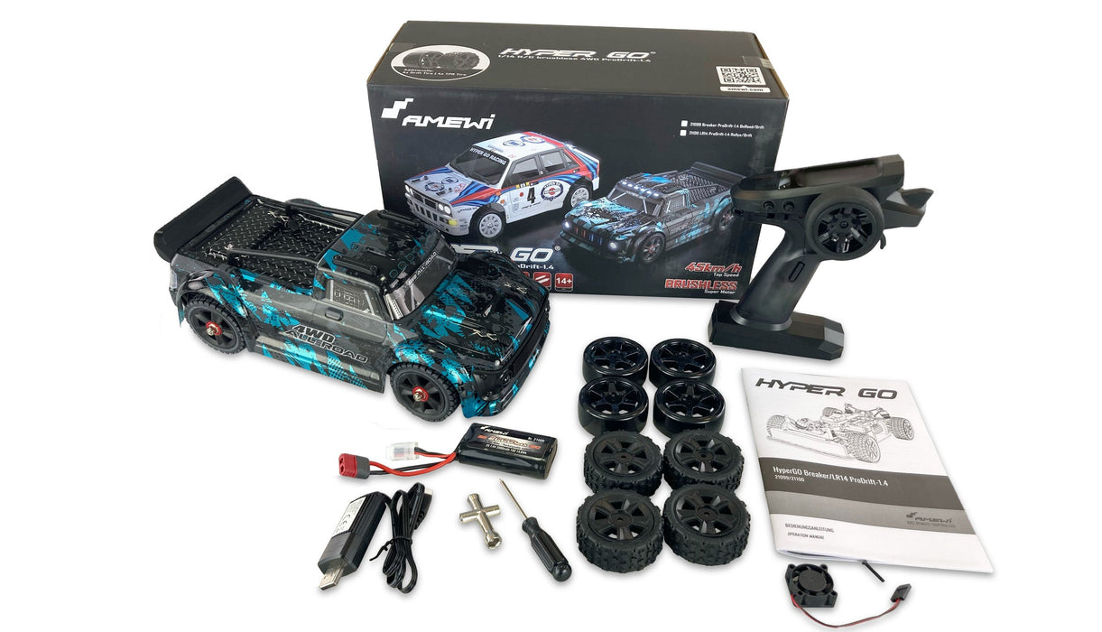 EAN 4262408970101 - Amewi Hyper Go Breaker Prodrift 1.4 modelo controlado por radio Coche Motor eléctrico 1:14 imagen 2