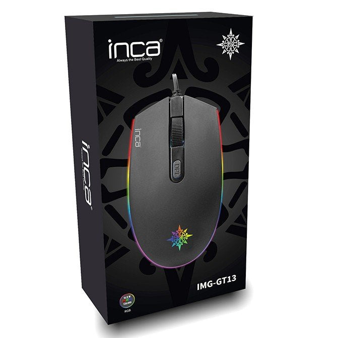 EAN 8681949012396 - Inca IMG-GT13 ratón Juego Ambidextro USB tipo A 1200 DPI imagen 4