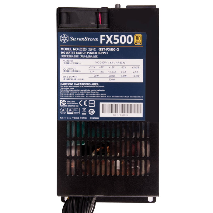 EAN 4710679810379 - Silverstone FX500 unidad de fuente de alimentación 500 W 20+4 pin ATX Flex ATX Negro imagen 11