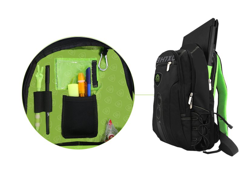 EAN 8435099522706 - KeepOut BK7GXL mochila Negro, Verde Imitación piel, Nylon imagen 4