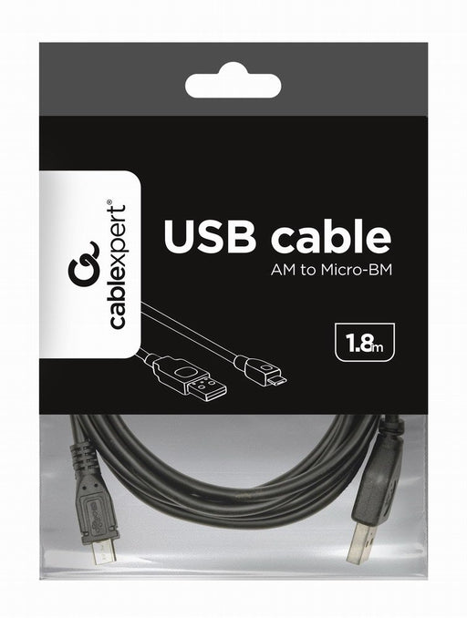EAN 8716309051224 - Gembird CCP-mUSB2-AMBM-6 cable USB USB 2.0 1,8 m USB A Micro-USB B Negro imagen 2