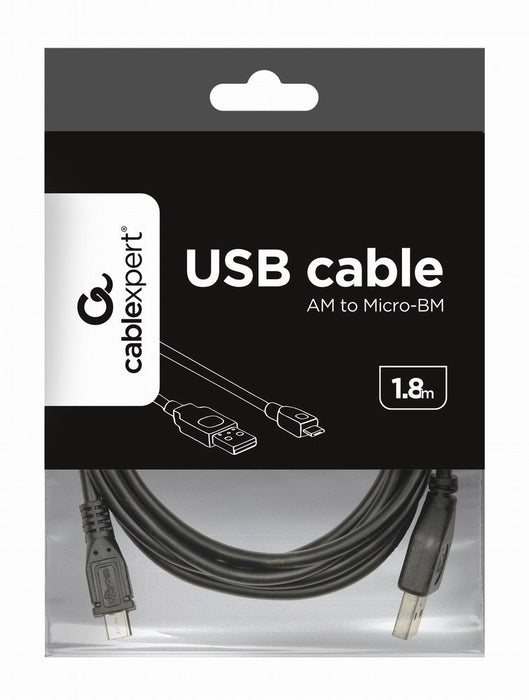 EAN 8716309051224 - Gembird CCP-mUSB2-AMBM-6 cable USB USB 2.0 1,8 m USB A Micro-USB B Negro imagen 2