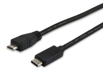 EAN 4015867198728 - Equip 12888407 cable USB USB 2.0 1 m Micro-USB B USB C Negro imagen 1