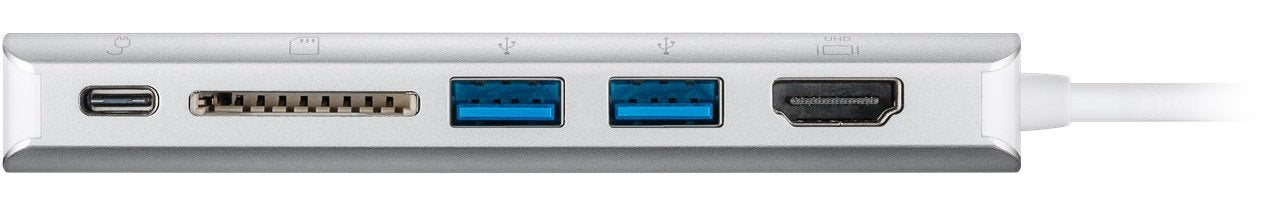 EAN 4040849767883 - Goobay 76788 base para portátil y replicador de puertos USB Tipo C Plata imagen 4