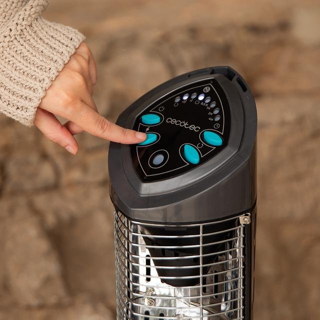 EAN 8435484082655 - Cecotec ReadyWarm 1000 Power Tower Exterior Negro 1000 W Calefactor eléctrico halógeno imagen 8
