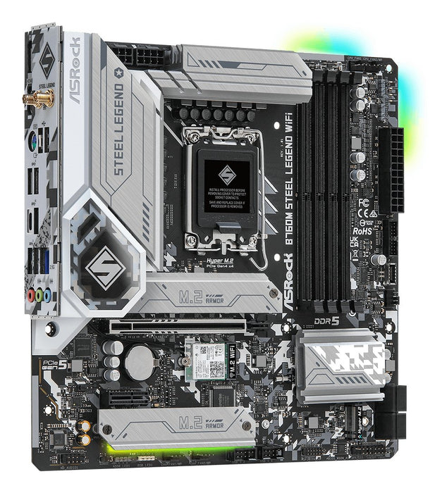 EAN 4710483941795 - Asrock B760M Steel Legend WiFi Intel B760 LGA 1700 micro ATX imagen 4
