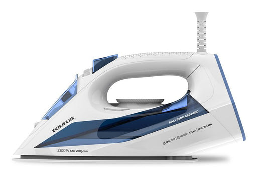 EAN 8414234187086 - Taurus Bali 3200 Ceramic Plancha vapor-seco Suela de cerámica 3200 W Azul, Blanco imagen 1