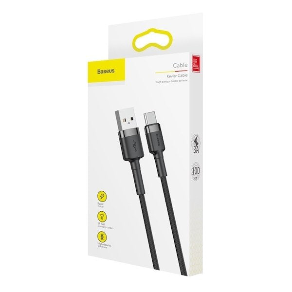 EAN 6953156278202 - Baseus CATKLF-BG1 cable de teléfono móvil Negro 1 m USB A USB C imagen 1