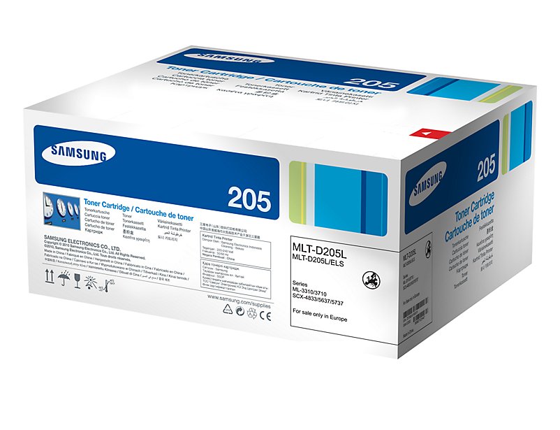 EAN 0635753624663 - Samsung MLT-D205L cartucho de tóner 1 pieza(s) Original Negro imagen 3