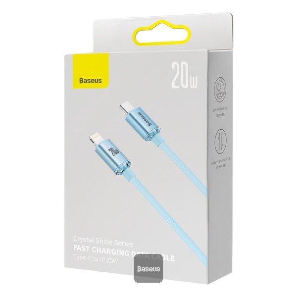 EAN 6932172614461 - Baseus Crystal Shine cable de teléfono móvil Púrpura 1,2 m USB C Lightning imagen 6