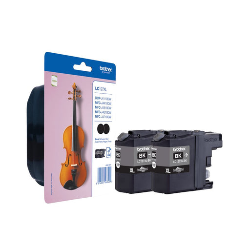 EAN 5014047563409 - Brother LC127XLBKBP2 cartucho de tinta 2 pieza(s) Original Negro imagen 1