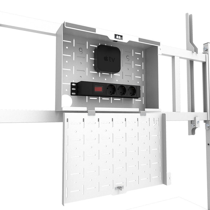 EAN 8717371443245 - Neomounts FL50-575WH1 mueble y soporte para dispositivo multimedia Blanco Carro/soporte de suelo con rued imagen 8