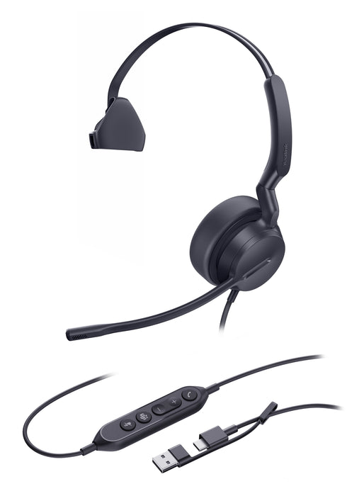 EAN 6938818323087 - Yealink UH42 Mono Teams USB-C/A Auriculares Alámbrico Diadema Llamadas/Música USB Type-C / USB Type-A Neg imagen 2