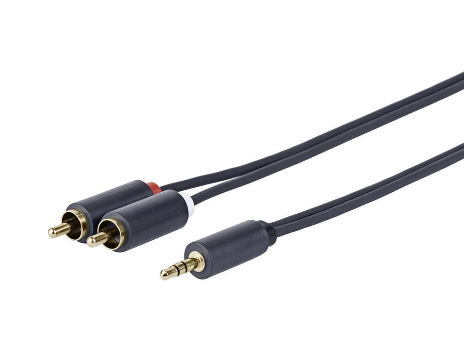 EAN 5712505321508 - Vivolink PROMJRCA15 cable de audio 15 m 3,5mm 2 x RCA Negro imagen 1