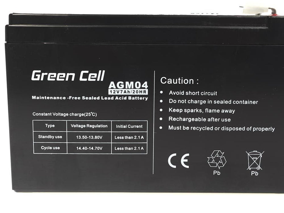 EAN 5902701411503 - Green Cell AGM04 batería para sistema ups Sealed Lead Acid (VRLA) 12 V 7 Ah imagen 3