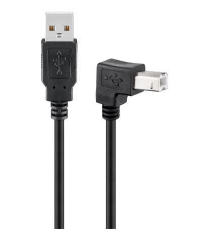 EAN 5704327927471 - Microconnect USBAB2ANGLED cable USB USB 2.0 2 m USB A USB B Negro imagen 1