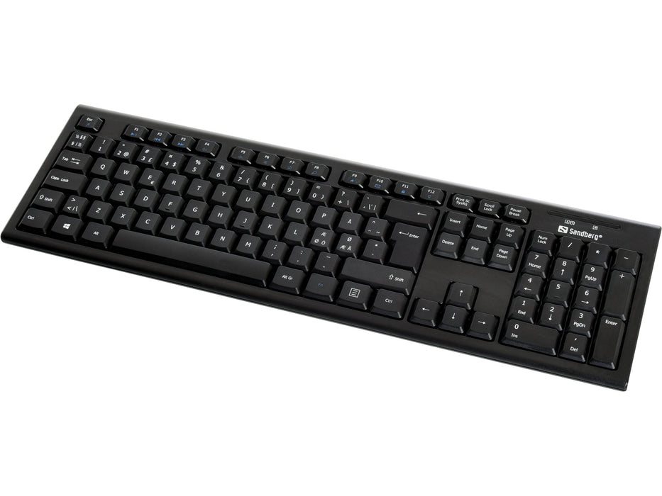 EAN 5705730631207 - Sandberg 631-20 teclado Ratón incluido Oficina RF inalámbrico QWERTY Nórdico Negro imagen 3