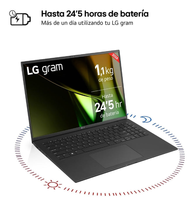 EAN 8806096120736 - LG Gram 16Z90S-G.AD7BB ordenador portatil Intel Core Ultra 7 155H Portátil 40,6 cm (16") WQXGA 32 GB LPDD imagen 5