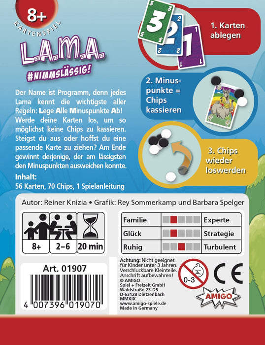 EAN 4007396019070 - Amigo LAMA Juego De Cartas Emparejamiento imagen 2
