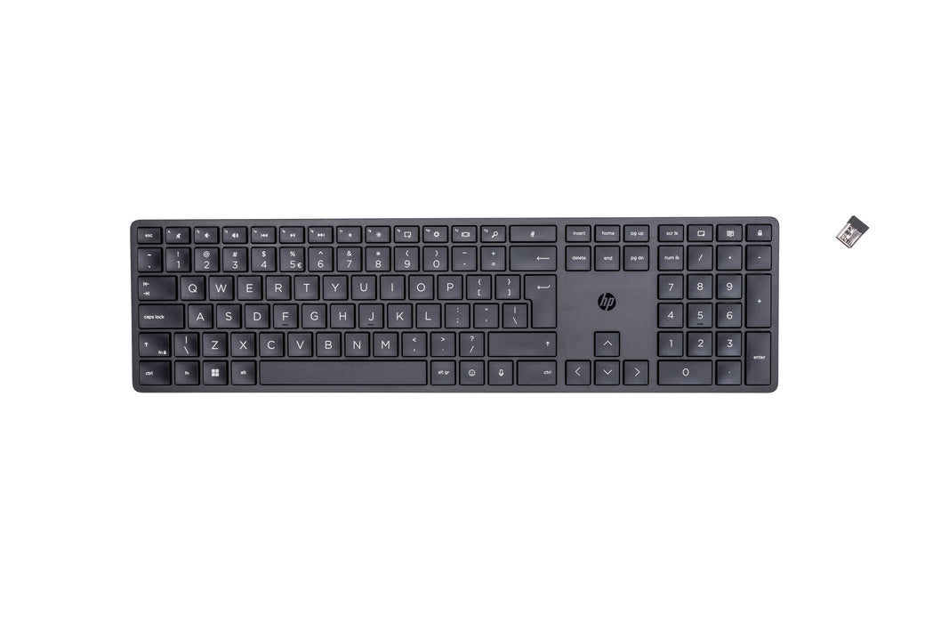 EAN 0196188162040 - HP 450 Programmable Wireless Keyboard teclado Hogar RF inalámbrica + USB QWERTY Negro imagen 1