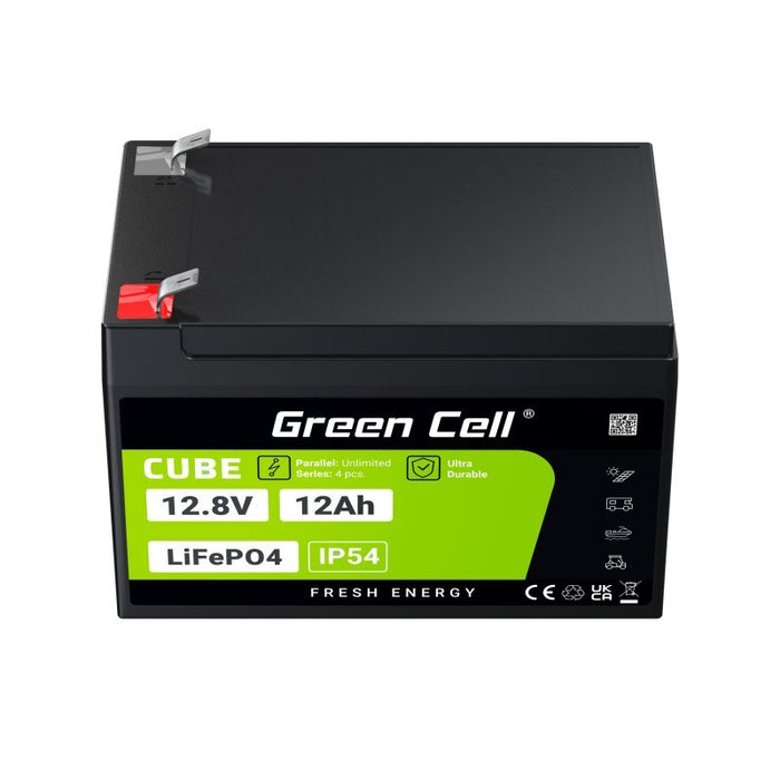 EAN 5904326374881 - Green Cell LFPGC12V12AH batería para sistema ups Fosfato de hierro-litio (LiFePo4) 12,8 V 12 Ah imagen 13
