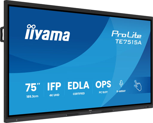 EAN 4948570124855 - iiyama TE7515A-B1AG pantalla de señalización Pantalla plana para señalización digital 189,2 cm (74.5") Wi imagen 2