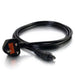 EAN 0757120806028 - C2G 80602 cable de transmisión Negro Enchufe tipo G C5 acoplador imagen 2