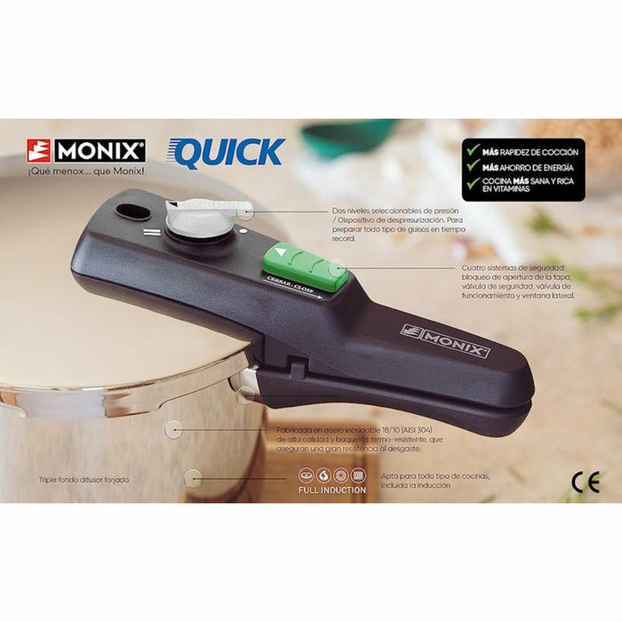 EAN 8435092422874 - Monix Quick 9 L Negro, Acero inoxidable imagen 6