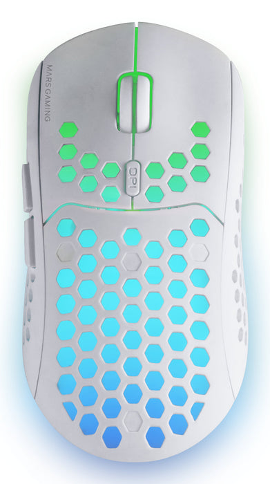 EAN 8435693111160 - Mars Gaming MCPWXWES teclado Ratón incluido Juego RF inalámbrica + USB QWERTY Español Blanco imagen 8